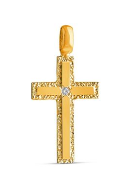 Lempikoru Light guld korsberlock med diamant 79 130 40 000
