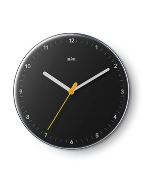 Braun väggklocka BC26B svart