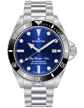 Edox SkyDiver 70s Date Automatic 80115 3N1M BUIN
