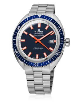 Edox Hydro-Sub Date Automatic Chronometer 80128-3BUM-BUIO