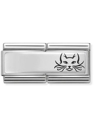 Nomination Silvershine Double Cat 330710-17