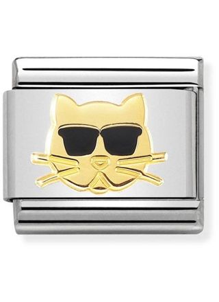 Nomination Gold Cat with Sunglasses 030272-44