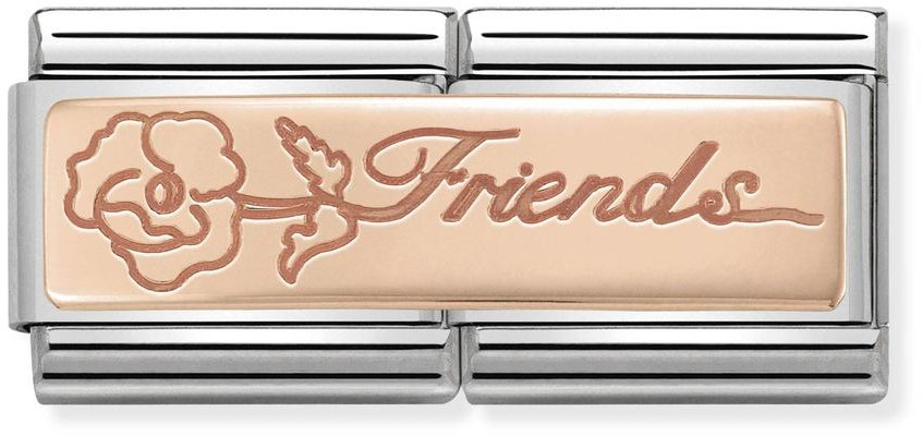 Nomination Rose Gold Double Friends 430710-16