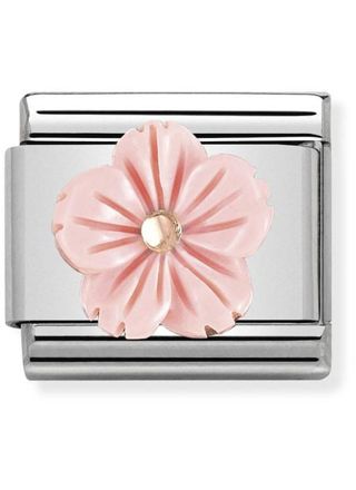 Nomination Rose Gold Flower in Pink Coral Paste 430510-03