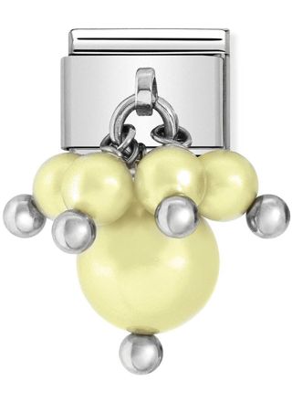 Nomination Silvershine Yellow Pastel Swarovski Pearls 030609-05