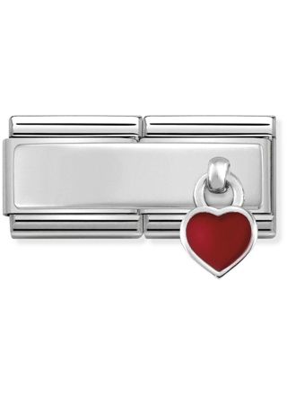 Nomination Silvershine Double Red Heart 330780-03