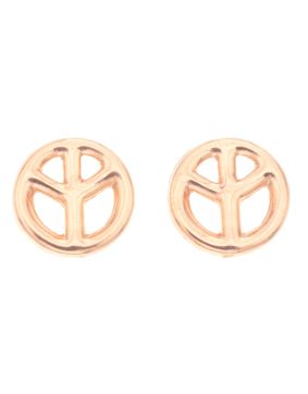 Silver Bar Peace örhängen roseguldpläterad 7 mm 8068