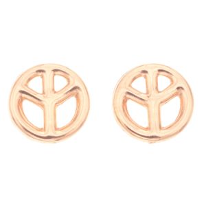 Silver Bar Peace örhängen roseguldpläterad 7 mm 8068 main product photo