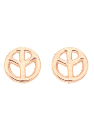 Silver Bar Peace örhängen roseguldpläterad 7 mm 8068