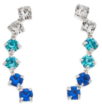 Silver Bar helix smycken 3-färgad blå 18 mm 8076