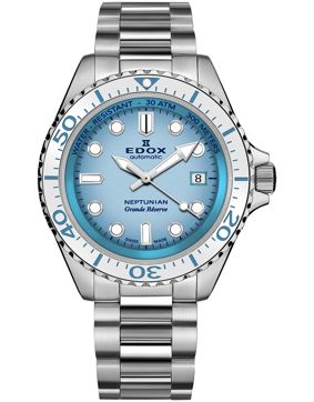 Edox Neptunian Grande Reserve Date Automatic 80801-3BBUM-BUCDN