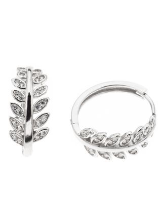 Silver Bar Laurel wreath läkringar 6x12 mm 8142