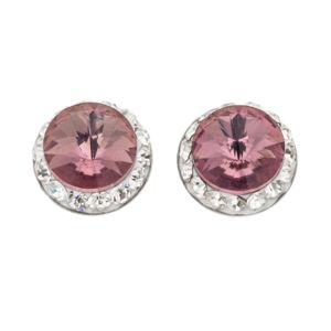 Silver Bar Spectrum stiftörhängen lila 8 mm 8187 main product photo