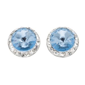 Silver Bar Spectrum stiftörhängen aqua 8 mm 8189 main product photo