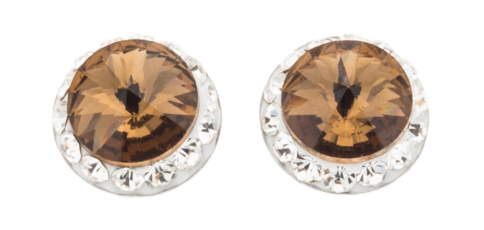 Silver Bar Spectrum stiftörhängen grå 8 mm 8190