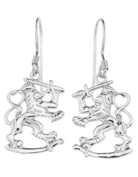 Silver Bar Finland lejonet hängande örhängen 32 mm 8220