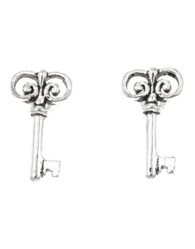 Silver Bar Nyckel örhängen 10 mm 8271