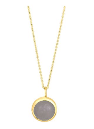 Nordahl Jewellery SWEETS52 halsband grå månsten/guld 829 510-3