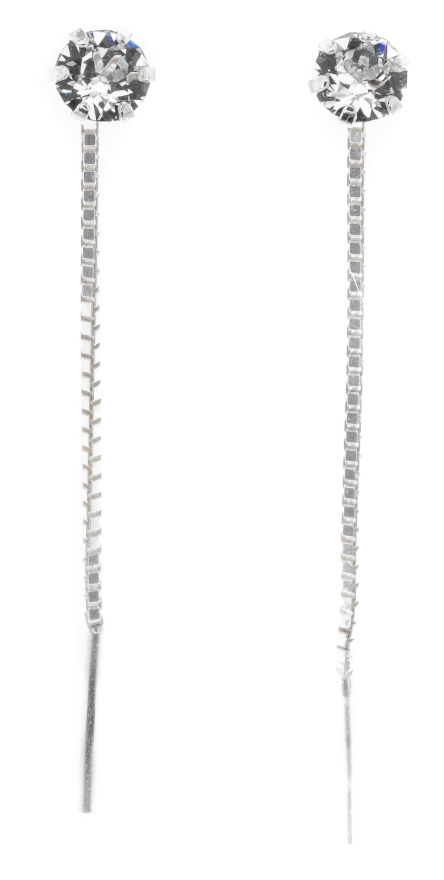 Silver Bar zirkon örkedja klar 4 mm 8291