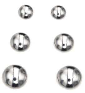 Silver Bar silver örhängen 3-pack 3+4+5 mm 8324