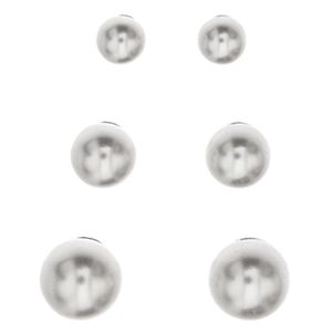 Silver Bar pärl örhängen 3-pack 3+4+5 mm 8325 main product photo