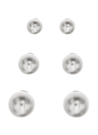 Silver Bar pärl örhängen 3-pack 3+4+5 mm 8325