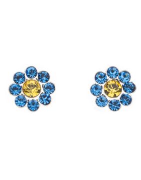 Silver Bar Blåsippa örhängen 5 mm 8444