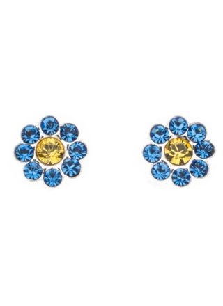 Silver Bar Blåsippa örhängen 5 mm 8444