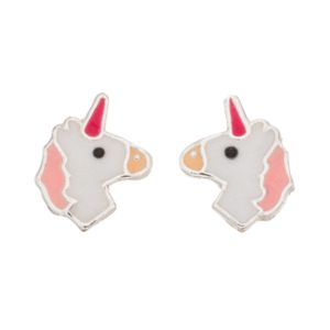 Silver Bar Unicorn stiftörhängen 8 mm 8452 main product photo