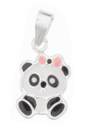Silver Bar Baby Panda hängsmycke 9 mm 8478