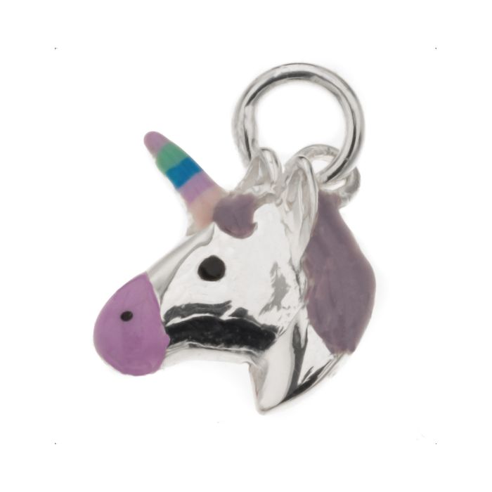Silver Bar Unicorn ice cream hängsmycke 9 mm 8572 main product photo