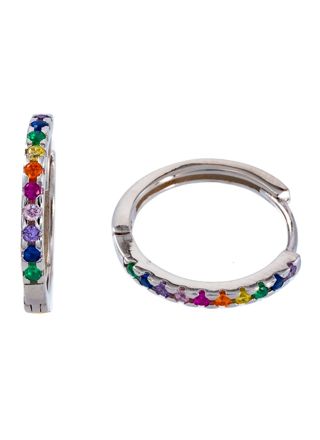 Silver Bar Pride 18mm örhängen 8641