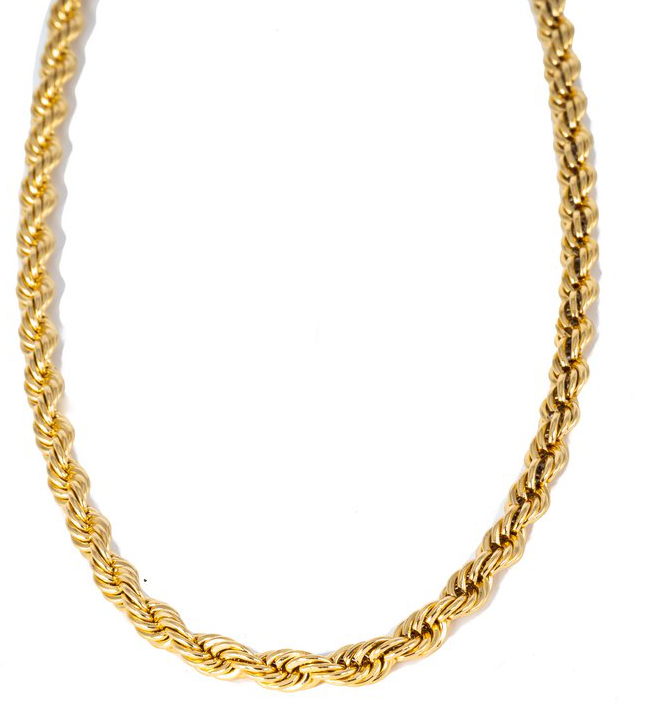 Silver Bar Cordell guldpläterad stål halskedja 45cm 8698