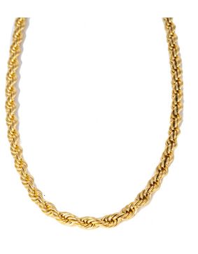 Silver Bar Cordell guldpläterad stål halskedja 45cm 8698