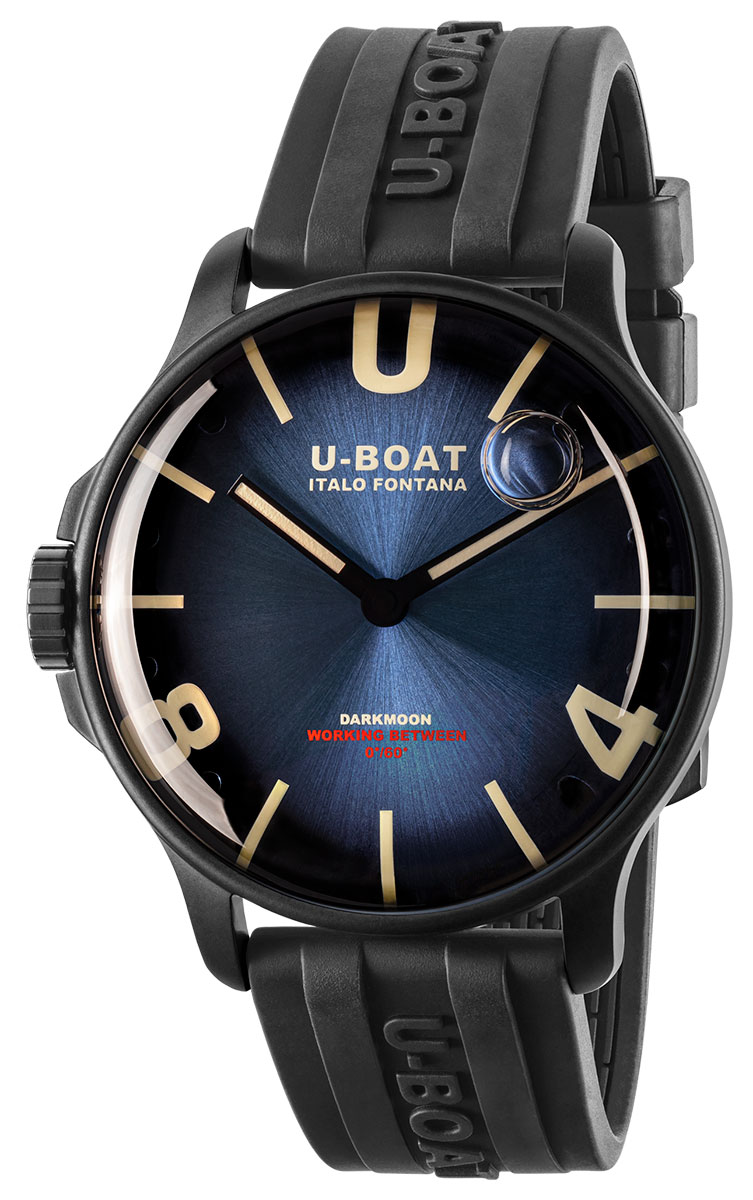 U-BOAT Darkmoon 44 mm Blue PVD Soleil 8700/D