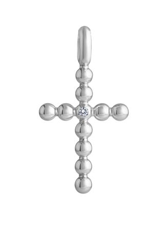 Lempikoru Pearl vitguld kors med diamant 89 088 40 000