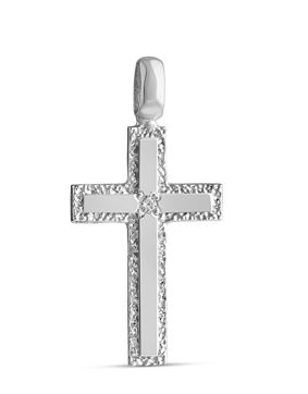 Lempikoru Light vitguld korsberlock med diamant 89 130 40 000