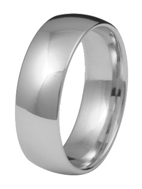 Kohinoor 903-523v 7mm förlovningsring 14k vitguld,