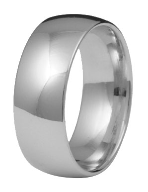 Kohinoor 903-524v 8mm ring 14k vitguld