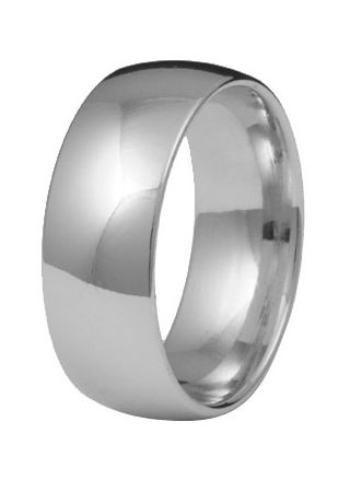Kohinoor 903-524v 8mm ring 14k vitguld