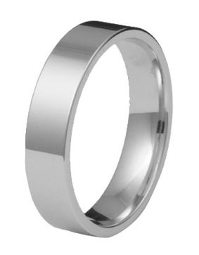 Kohinoor 903-527v 5mm förlovningsring, 14k vitguld