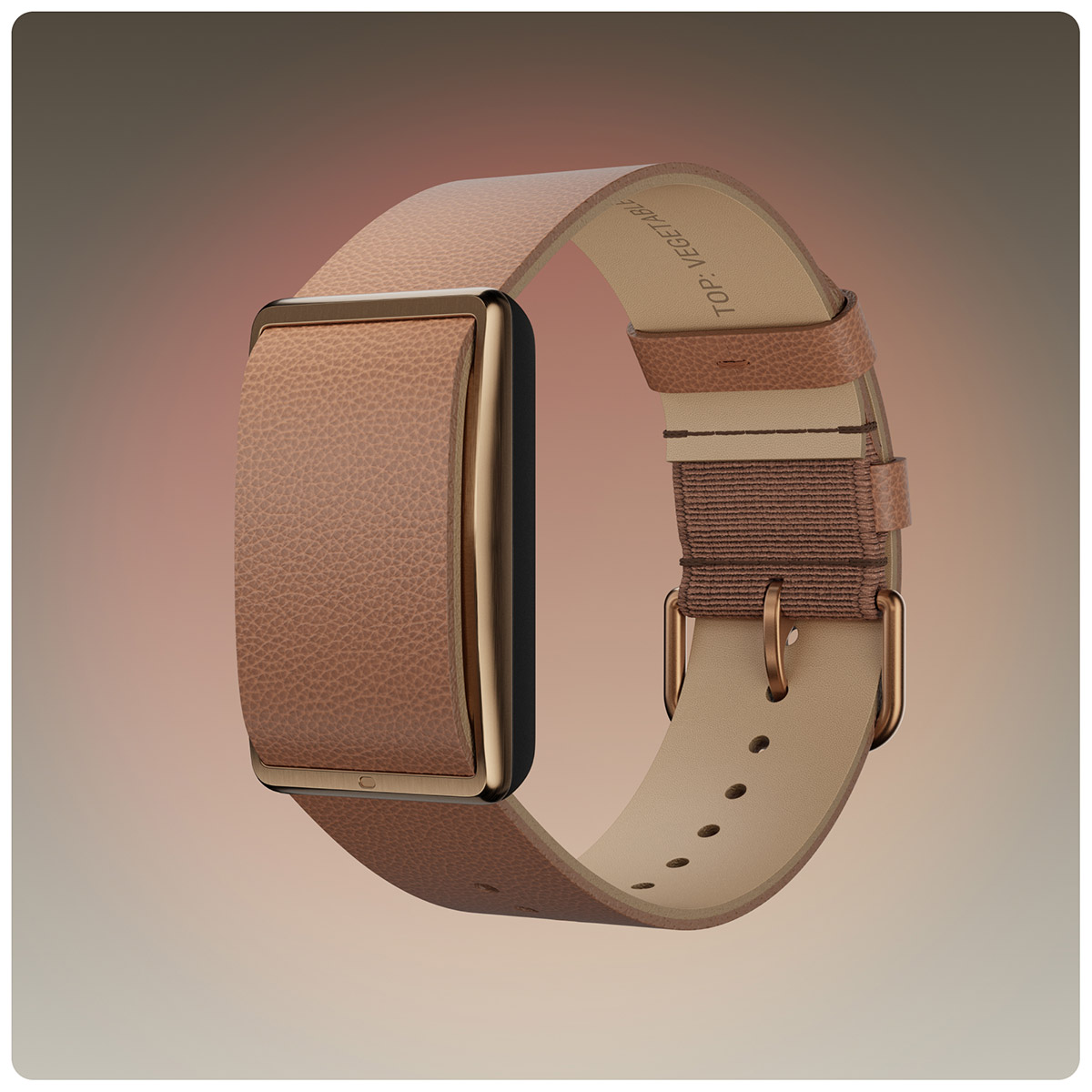 Polar Loop armband brun läder S-L