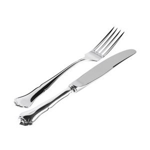 Chippedale bestick i silver, gafflar och knivar 6 st main product photo
