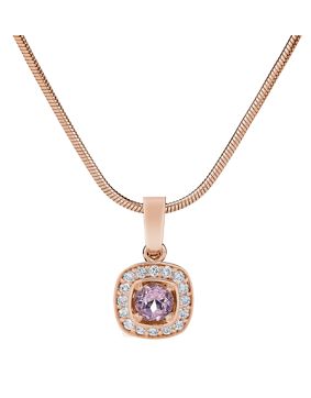Kohinoor roseguld diamantberlock Stella 923-240PK-16MO