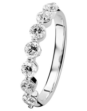 Kohinoor Dahlia vitt guld diamantring 933-232V-90C3