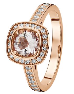 Kohinoor Stella roseguld morganit-diamantring 933-240PK-44B3