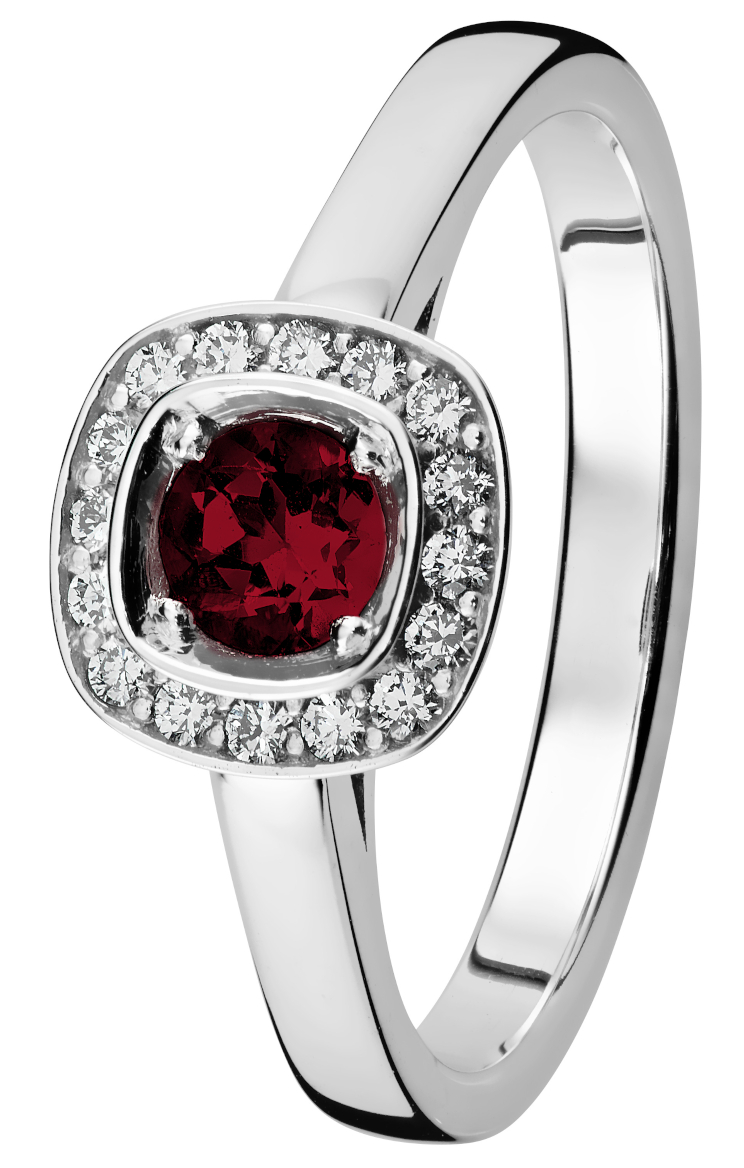 Kohinoor Stella vitguld diamantring 933-240V-16R