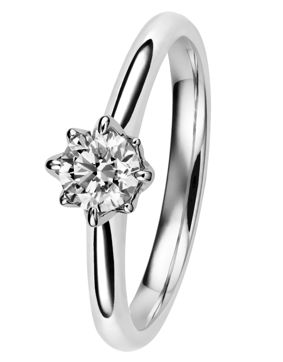 Kohinoor Rosa diamantring GIA 0.64 ct 933-260V-60B+4-180