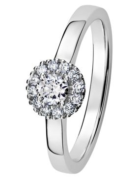 Kohinoor 933-264V-36B3 diamantring vitguld Valerie