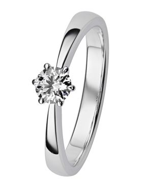 Kohinoor 934-238V-15B4 Diamantring vitguld Gloria